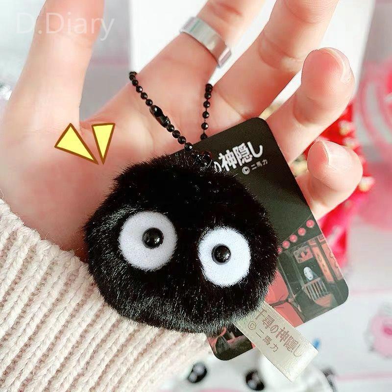 Móc Khóa Hình Totoro Màu Đen 2023 Bằng Bông Sáng Tạo Dễ Thương