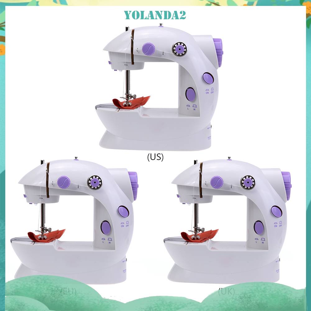 Máy May Điện Đa Năng Có Bàn Đạp Chân Gắn Đèn LED Mini