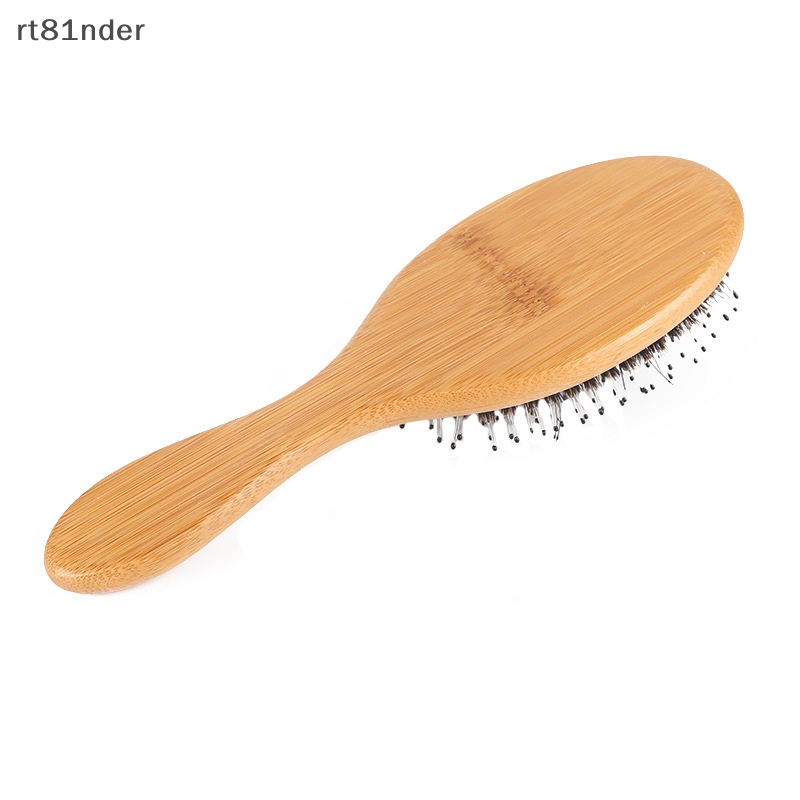 1 Lược Chải Tóc Tay Cầm Bằng Tre Tự Nhiên Chống Tĩnh Điện Mát Xa Da Đầu