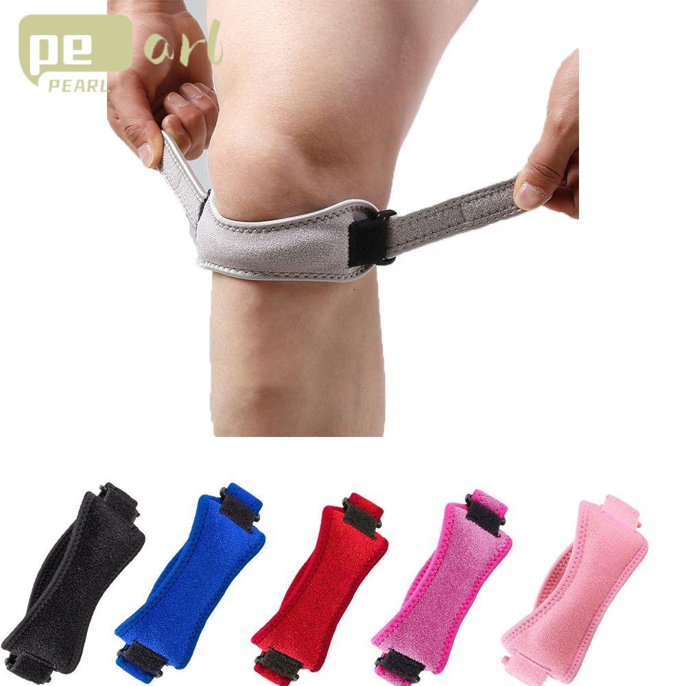 PEARLVN Đai Gel Silica Bảo Vệ Đầu Gối Chống Sốc Có Thể Điều Chỉnh Hỗ Trợ Chơi Thể Thao Ngoài Trời