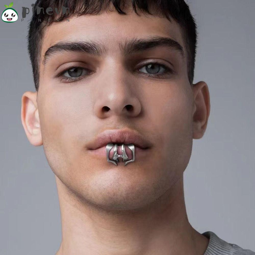 PINEVN Khuyên Xỏ Môi Không Xỏ Phong Cách Punk Tinh Tế