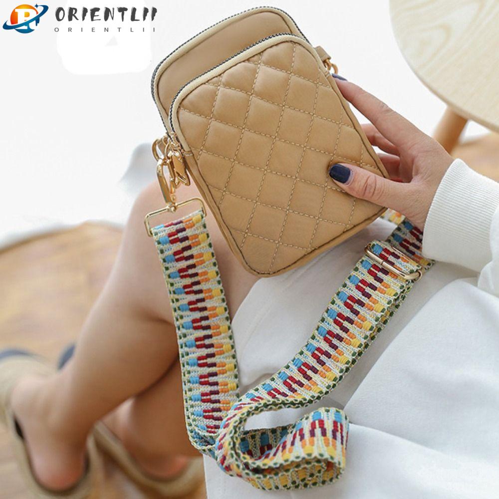ORIENTLII Túi Đeo Chéo Vai Nhỏ Xinh Màu Trơn Thời Trang Mùa Hè