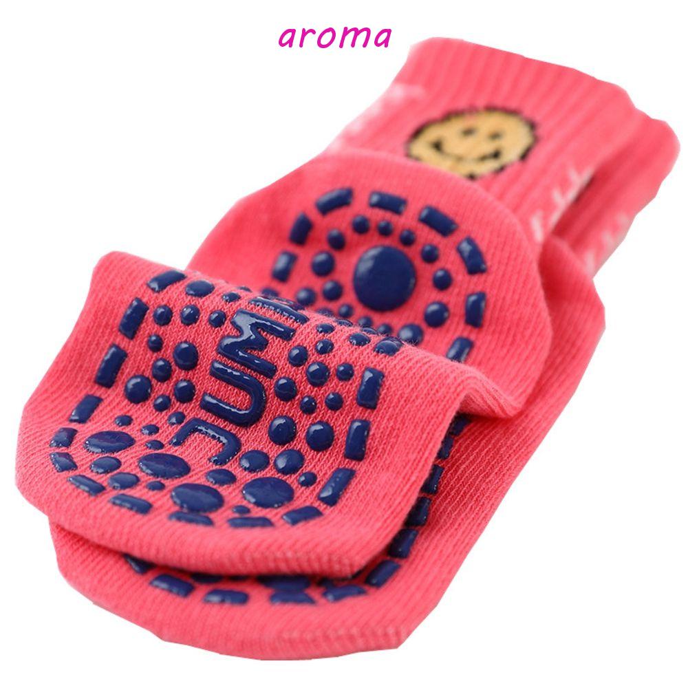 AROMA Đôi Vớ Cotton HọA TiếT MặT CườI Dễ Thương Cho Bé GáI