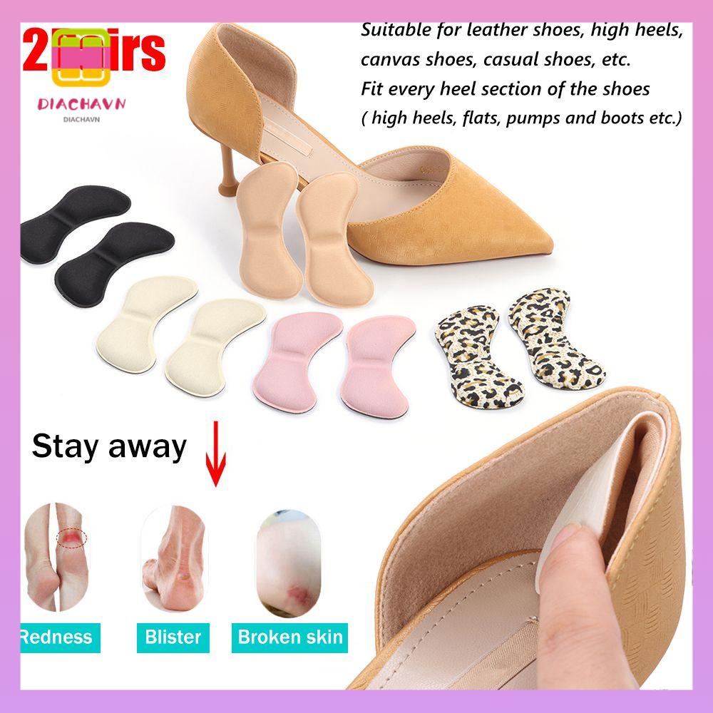 DIACHAVN Set 2 Cặp Đệm Dán Gót Chân Tự Dính Chống Trượt