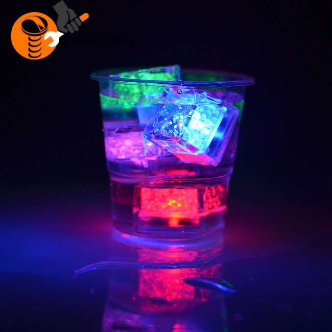 [COD] Ly Uống Rượu Có Đèn LED Phát Sáng Hình Viên Đá Cho Tiệc Cưới / Quán Bar / Lễ Hội