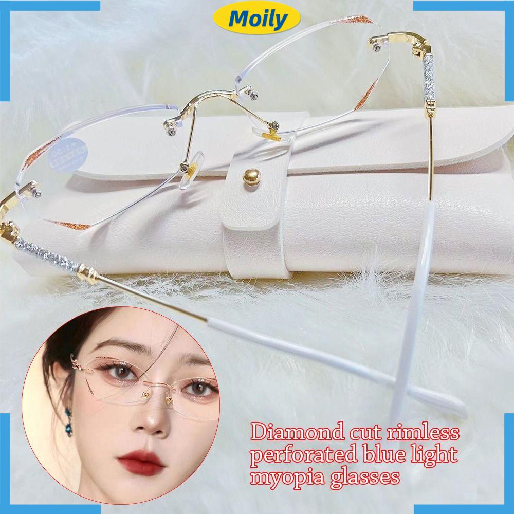 MOILYVN Kính Cận Cảnh Siêu Nhẹ Phong Cách Vintage Thời Trang