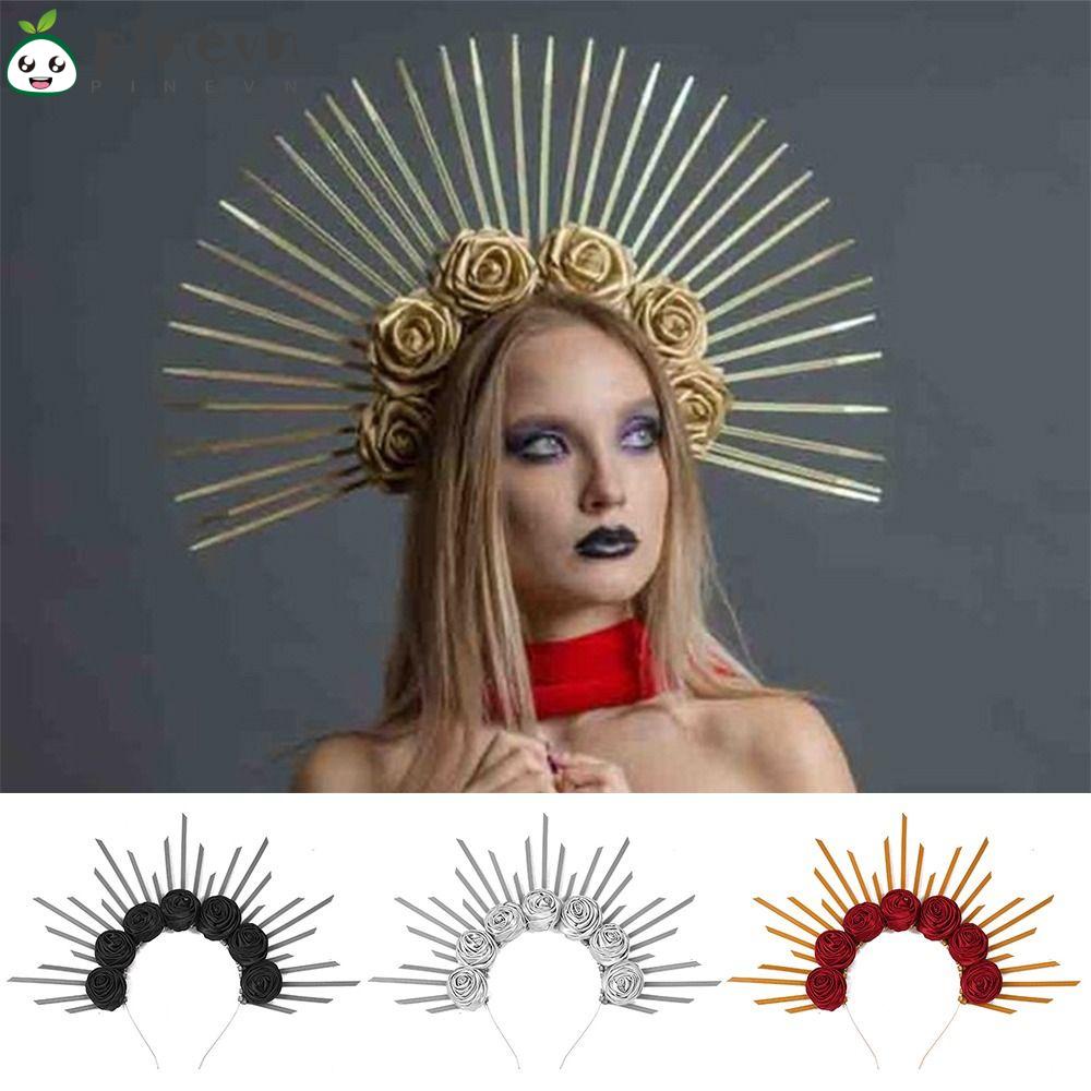 PINEVN Cài Tóc Hoa Hồng Đỏ Thiết Kế Mới Phụ Kiện Chụp Ảnh