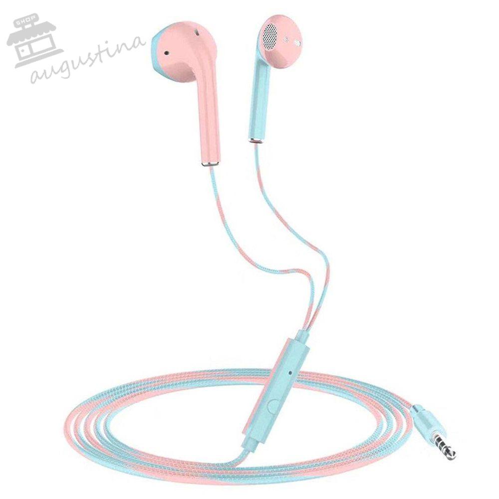 AUGUSTINA Tai Nghe Nhét Tai Jack 3.5MM Có Micro Thiết Kế Thể Thao Năng Động