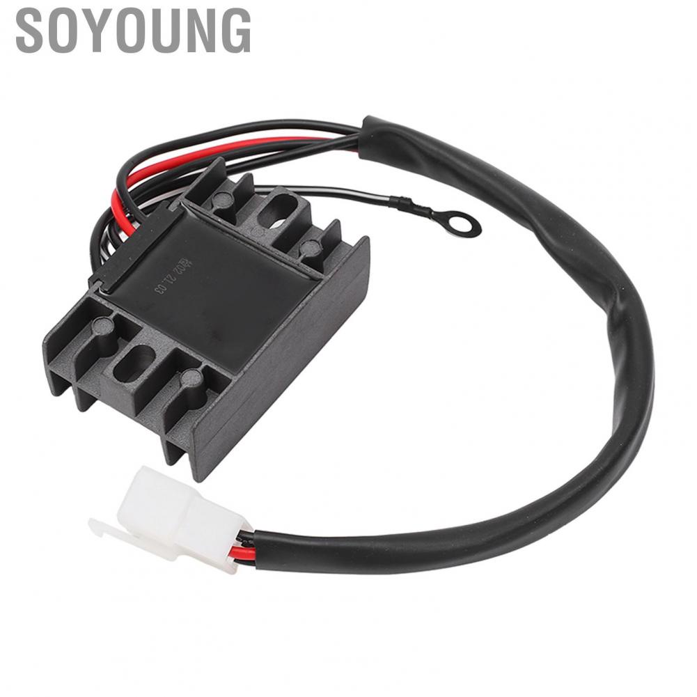 Soyoung Motorcycle Rectifier Current Conversion Multifunction Metal Stable Voltage Regulator Reliable Durable for