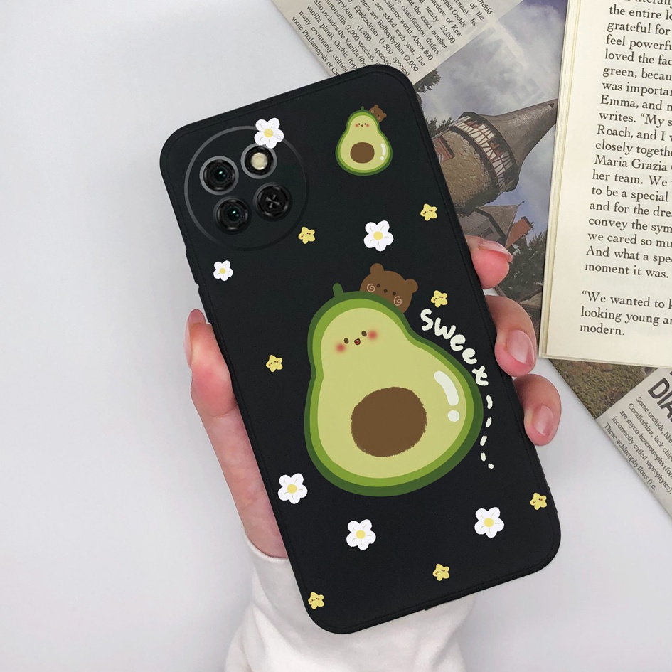 Ốp Điện Thoại Silicone Mềm Dạng Nhám Chống Nắng In Hình Quả Bơ Cho Itel S23 4G Itel S 23 Capa