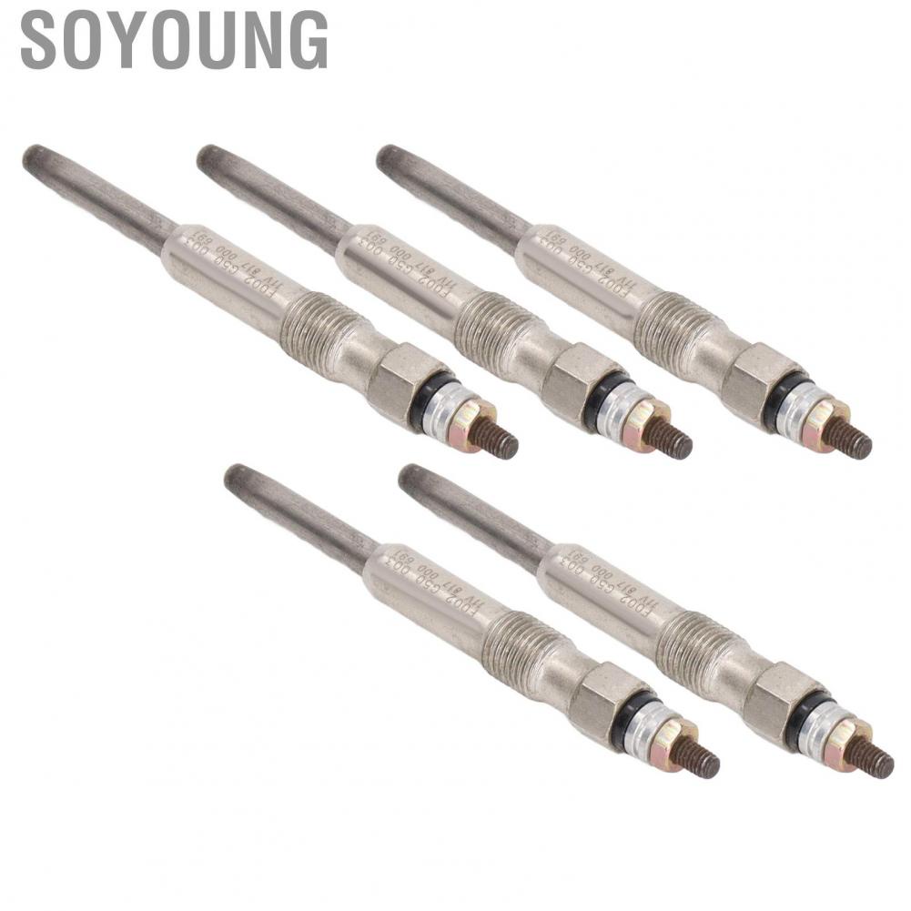 Soyoung Heater Glow Plugs  OEM Standard Direct Fit 5PCS Heavy Duty Plug Set for Automobile