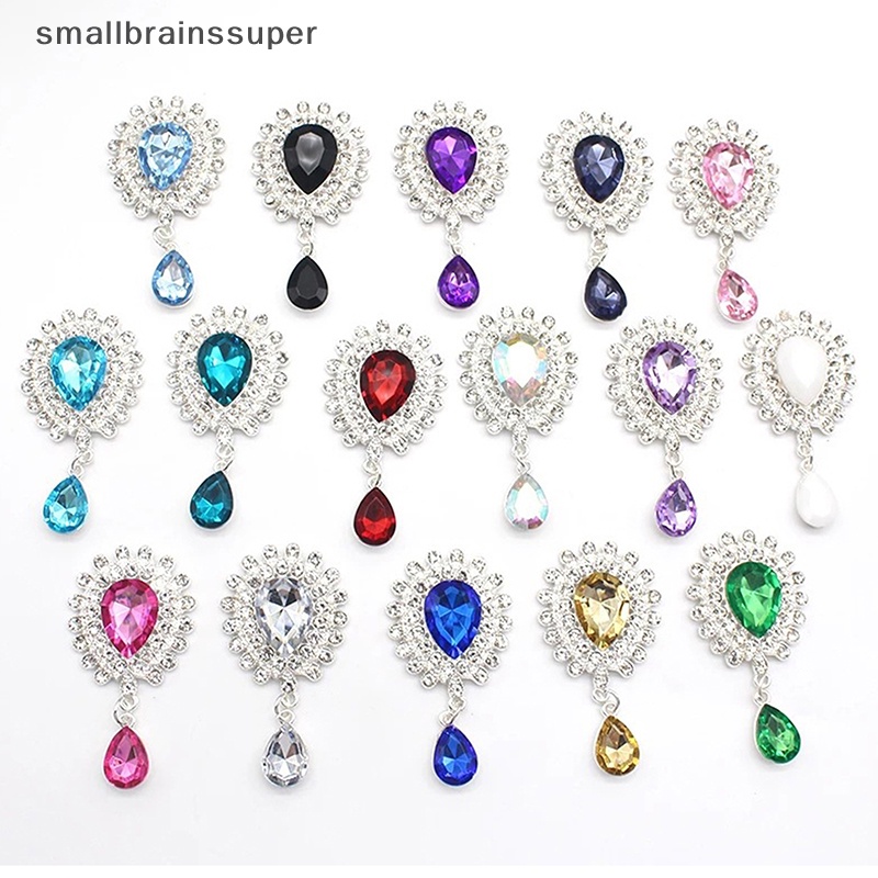 Trâm Cài Áo Hình Giọt Nước Bằng Hợp Kim Đính Đá Lấp Lánh Phong Cách Vintage Thời Trang DIY SBS