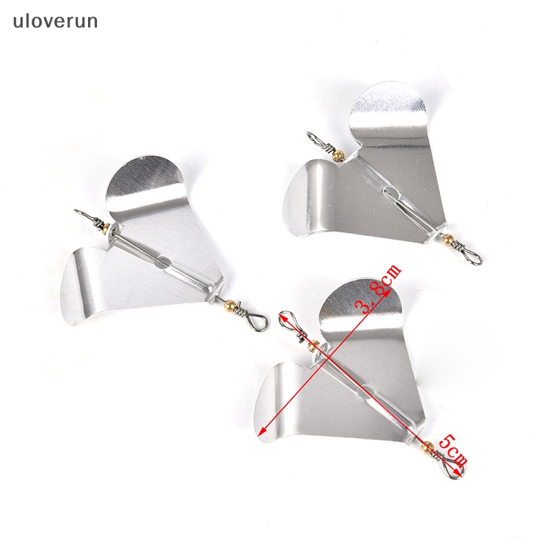 Uloverun Set 5 Mồi Câu Cá Bằng Kim Loại Lưỡi Rotag