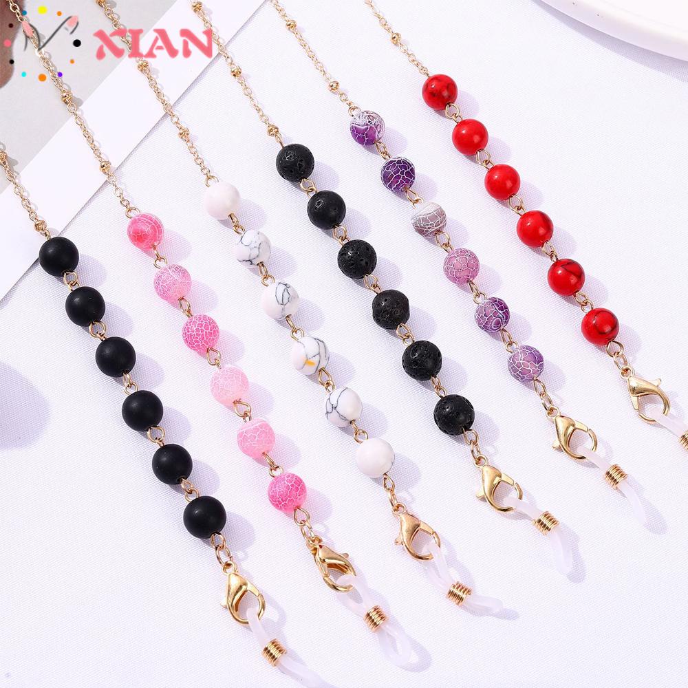 XIANTIN Dây Đeo Mắt Kính Đính Hạt Pha Lê Thời Trang