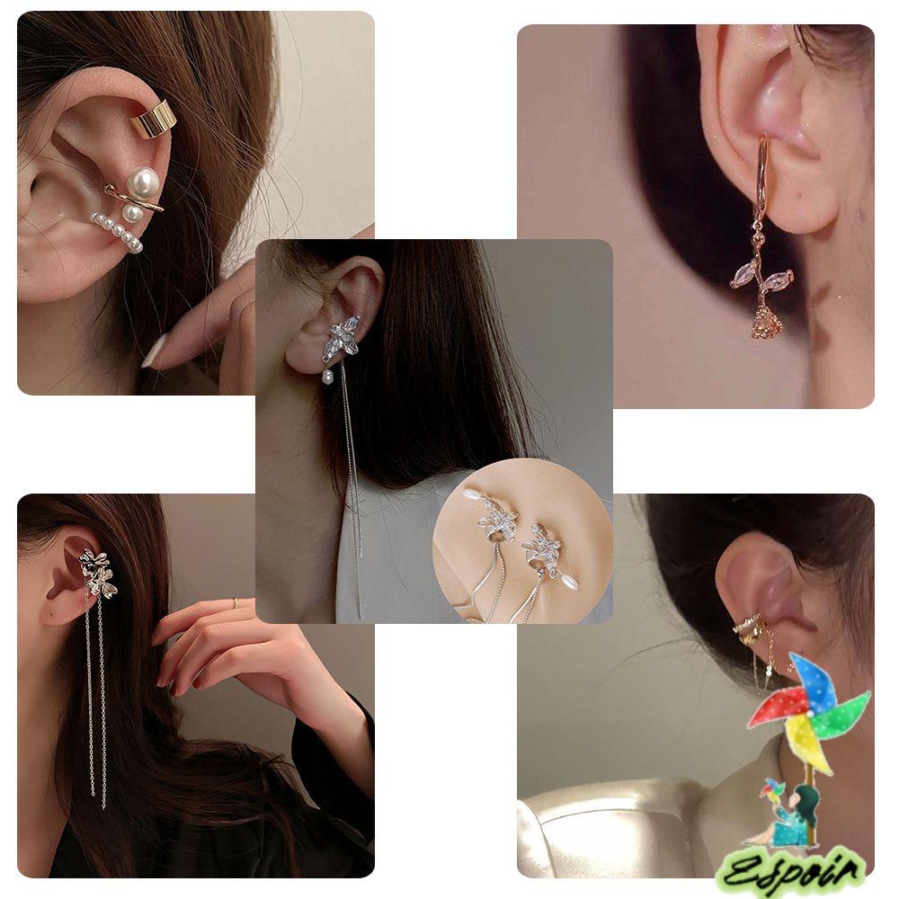 ESPO Bông Tai Thời Trang Kiểu Dây Xích Dài Hình Bướm Cho Nữ