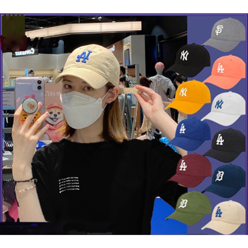 Mũ Lưỡi Trai Thể Thao LA Mềm Thời Trang Mùa Hè Phong Cách Âu Mỹ Có Size Mark NY Cho Nam Và Nữ