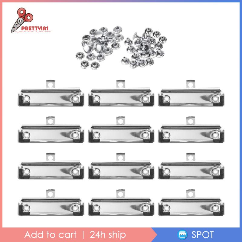 Set 12 Giá Đỡ Bảng Kẹp Bằng Sắt Và Cao Su 3.94 "Tiện Dụng Cho Trường Học / Văn Phòng