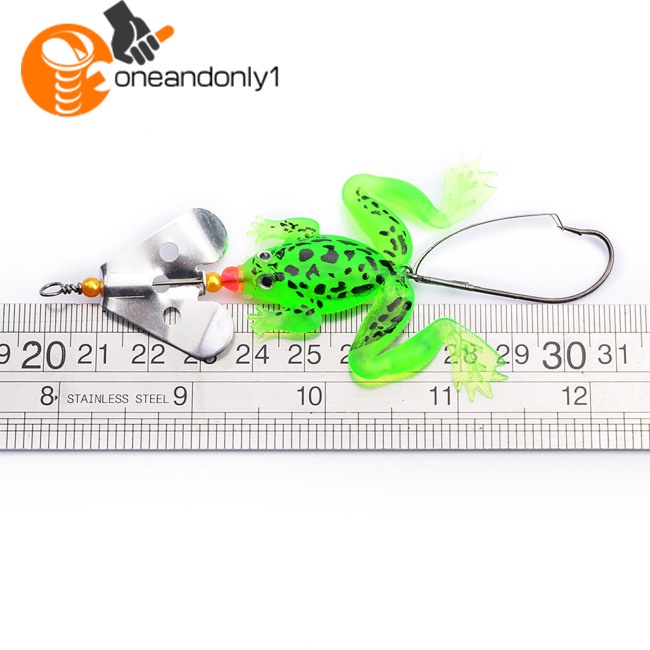 Mồi Câu Cá Giả Hình Ếch Mềm Mại Nhiều Màu Sắc 9cm 6g Kèm Móc Câu Tiện Lợi