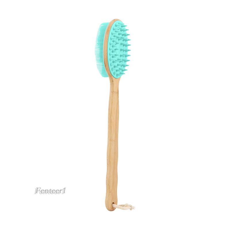 Bàn Chải Chà Lưng Sử Dụng Ướt Và Khô Hai Mặt Tay Cầm Dài Tiện Dụng