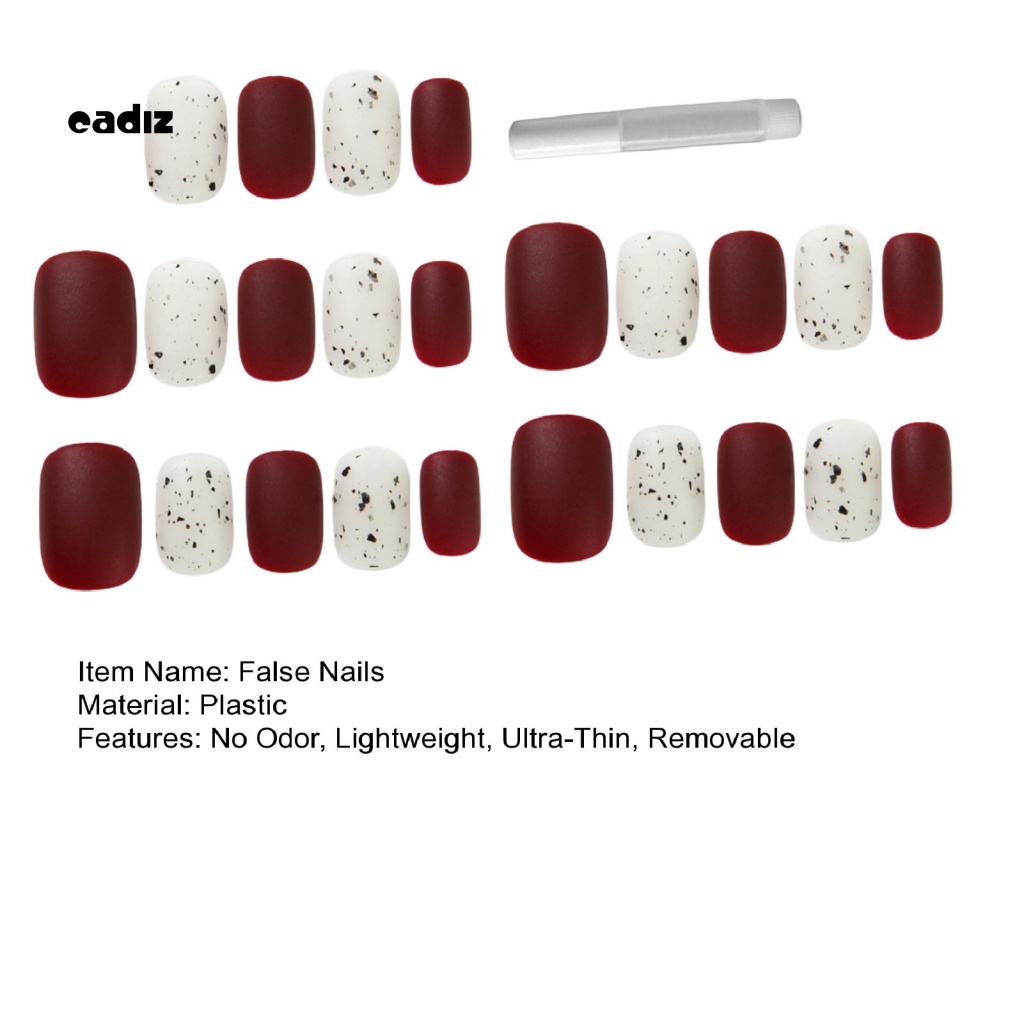 1 Bộ Móng Tay Giả Siêu Mỏng Màu Sắc Sống Động Dễ Sử Dụng DIY