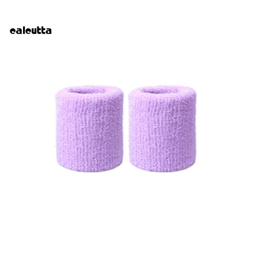 Set 2 Băng Quấn Bảo Vệ Cổ Tay Thấm Hút Mồ Hôi Khi Chơi Thể Thao