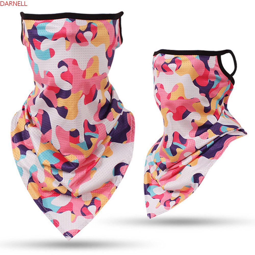 DARNELL Khăn Lưới Che Mặt Hình Tam Giác Bằng Lụa Lạnh Khi Đi Xe Máy Xe Đạp Ốp