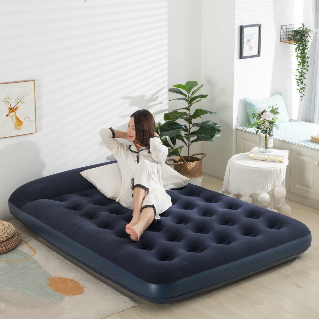 Giường phao ngoại cỡ giường hơi đơn giường gấp gọn ngoài trời dày Giường bơm hơi gấp gọn Gia Dụng/gi