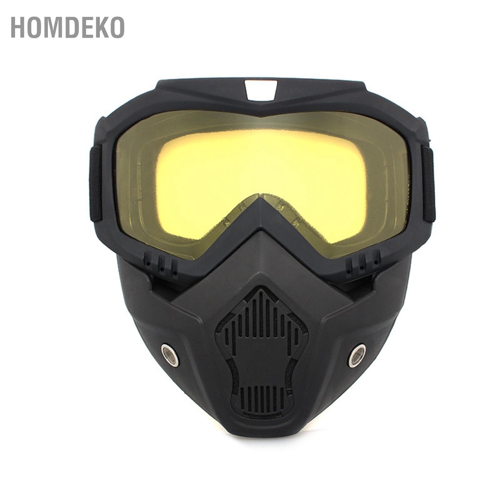 Mũ bảo hiểm Goggle cho xe máy với Tấm chắn mặt Kính vệ mắt chống gió đi ngoài trời Homdeko Z.