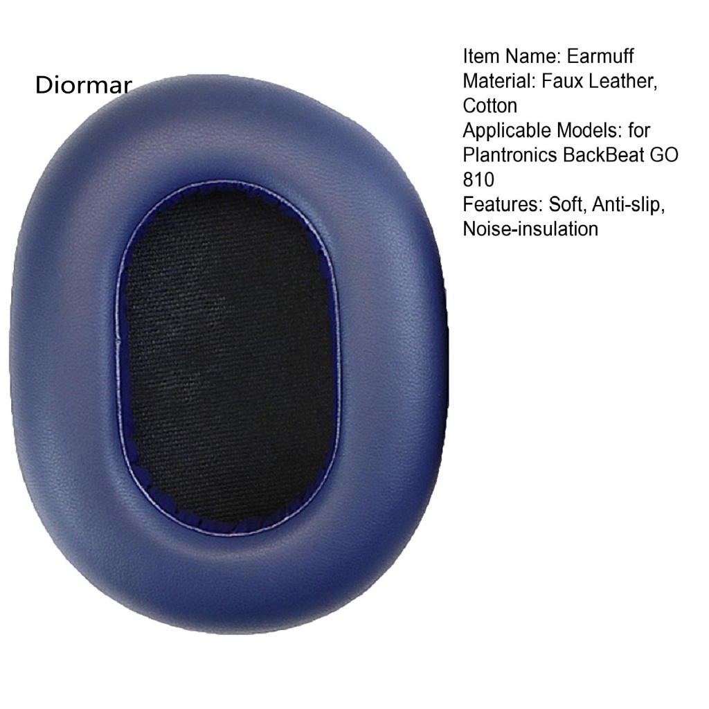 1 Đệm Tai Nghe Bọc Da Cotton Thoáng Khí Thay Thế Cho Plantronics BackBeat GO 810