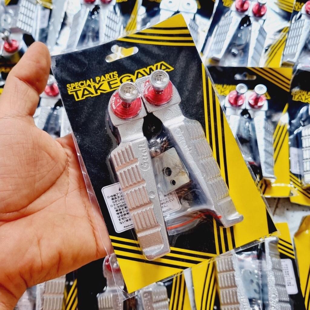 Gác Chân Sau TAKEGAWA TẶNG CỐT SALAYA Gắn Xe HONDA YAMAHA Dream, Wave, Fu Led, Vision, AB ,Nhôm Đúc