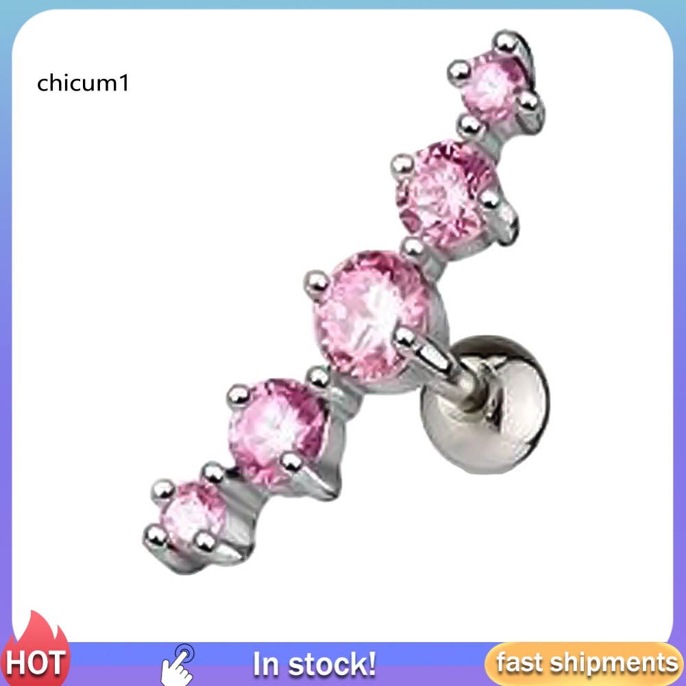 1 Khuyên Vành Tai Đính Đá Thời Trang