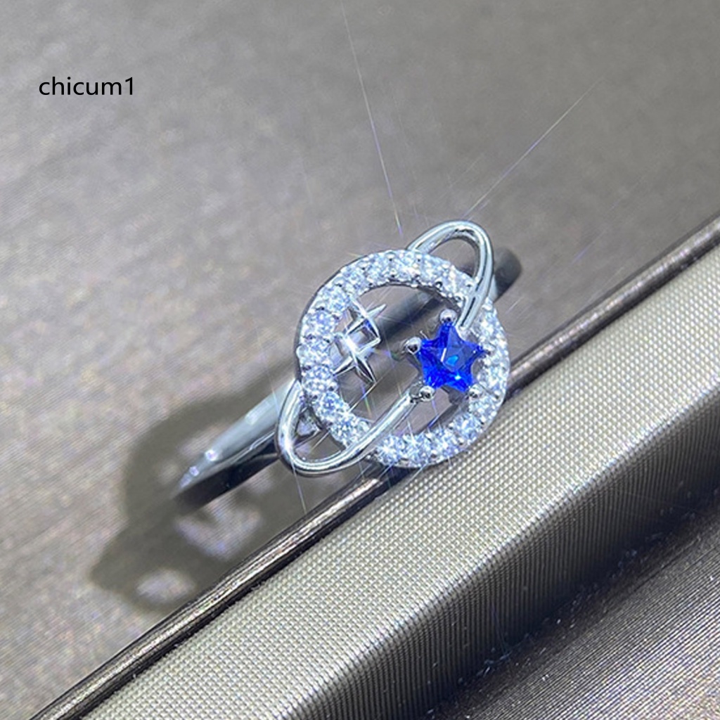 Nhẫn Cưới Mạ Điện Hình Hành Tinh Ngôi Sao Thời Trang Cho Nữ