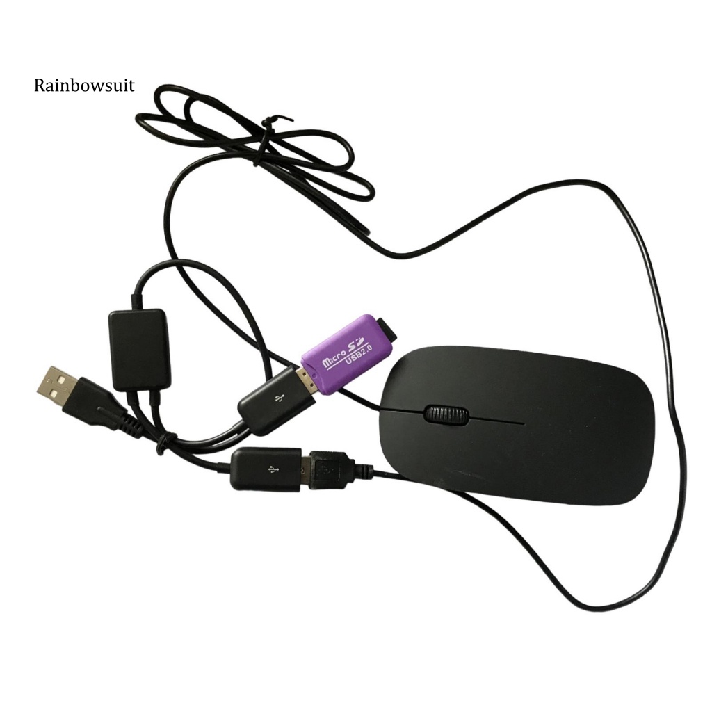 Cáp Mở Rộng USB Tốc Độ Cao 2 Trong 1 Chống Nhiễu Ổn Định Đầu Cắm Sang 2 Cổng Cắm USB Cho Máy Tính