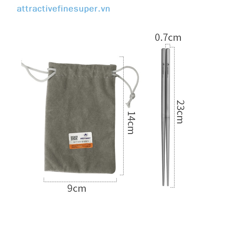 Bộ Dụng Cụ Bàn Ăn Bằng Titan Có Thể Gấp Gọn Tiện Dụng Mang Theo Du Lịch Cắm Trại