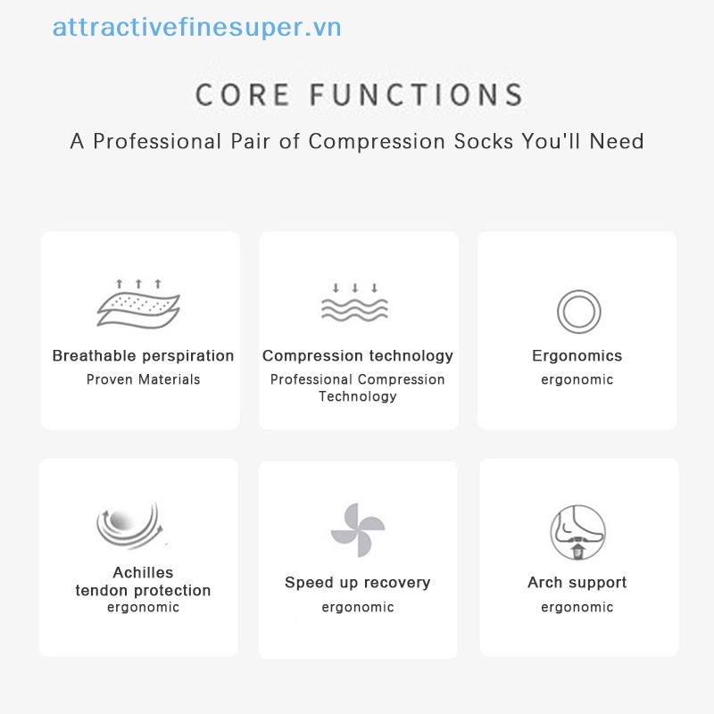 Afs Vớ Nén Chống Giãn Tĩnh Điện Dùng Khi Chơi Golf Thể Thao