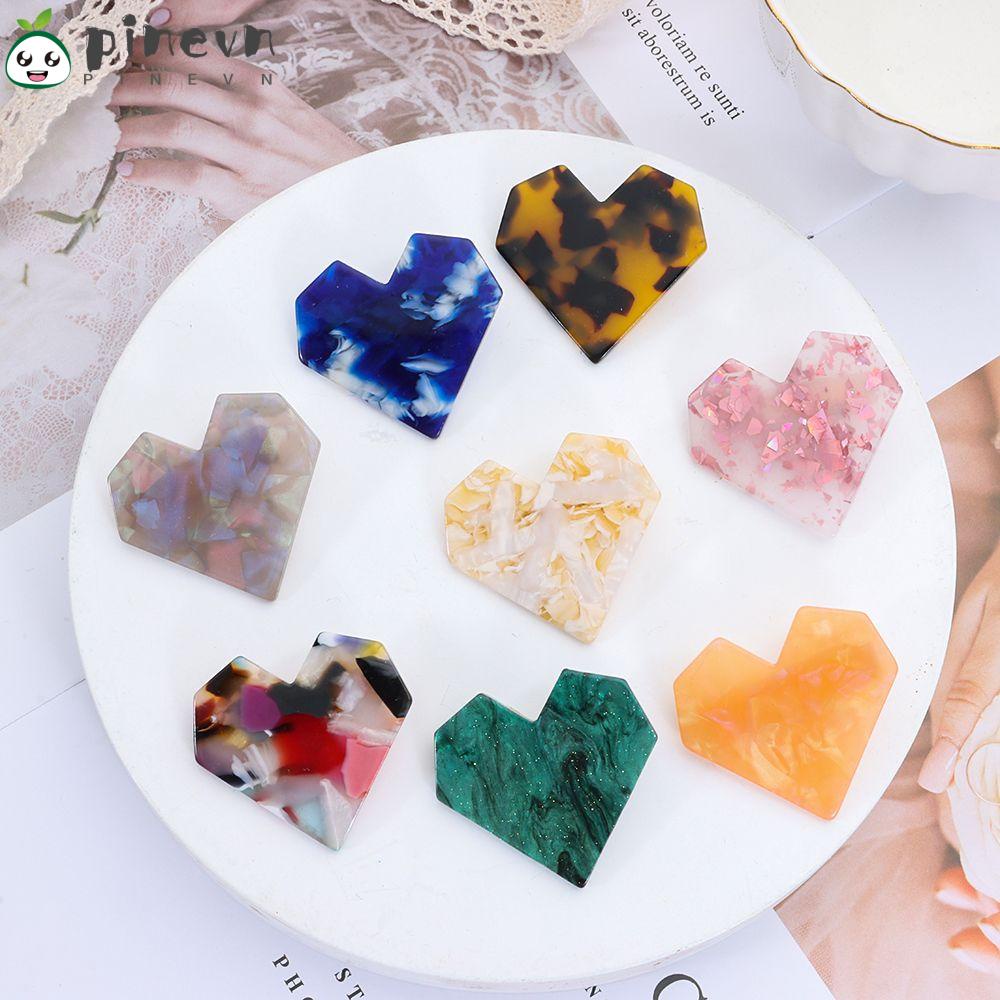 PINEVN Kẹp TóC HìNh TráI Tim NhiềU MàU SắC