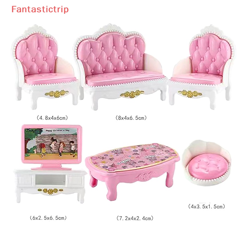 Set 4 / 7 / 10 / 11 Mô Hình Nội Thất Mini Trang Trí Nhà Búp Bê / Phòng Khách / Phòng Ngủ / Nhà Bếp / Phòng Tắm Mẫu Mới