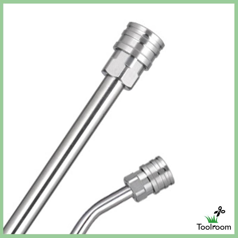 Set 2 Thanh Nối Thẳng / Cong Bằng Thép Không Gỉ Siêu Bền Tiện Dụng Cho Máy Rửa Xe Hơi / Tường