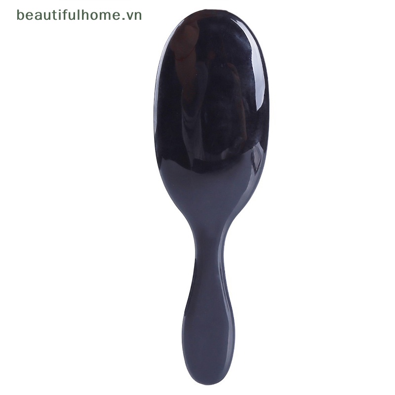 1 Lược Chải Tóc Hình Oval Mini Bằng Nylon Chống Tĩnh Điện Mát Xa Da Đầu