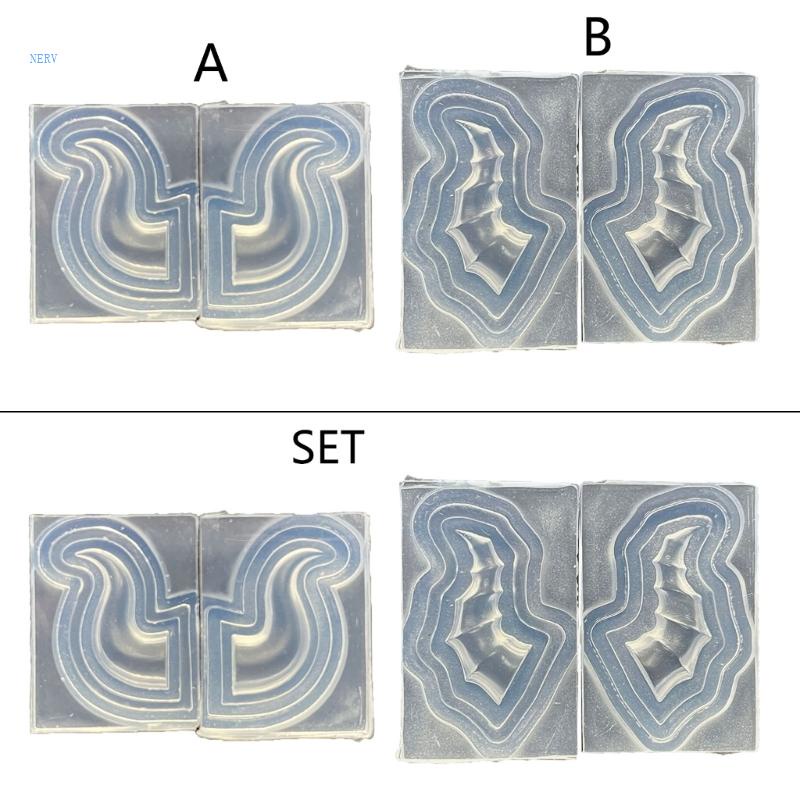 1 Bộ Khuôn Silicone Dùng Làm Bông Tai Diy Tiện Dụng