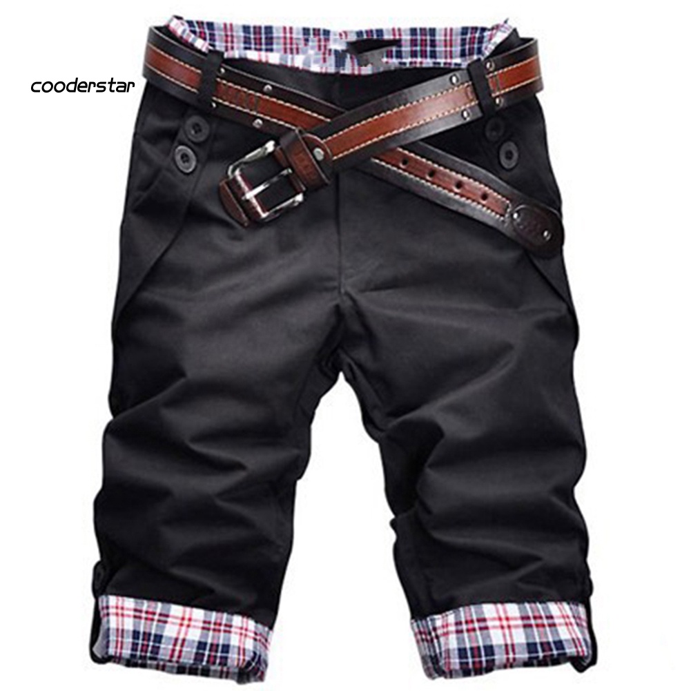 Quần Lửng Họa Tiết Kẻ Sọc Thời Trang Mùa Hè Dành Cho Nam