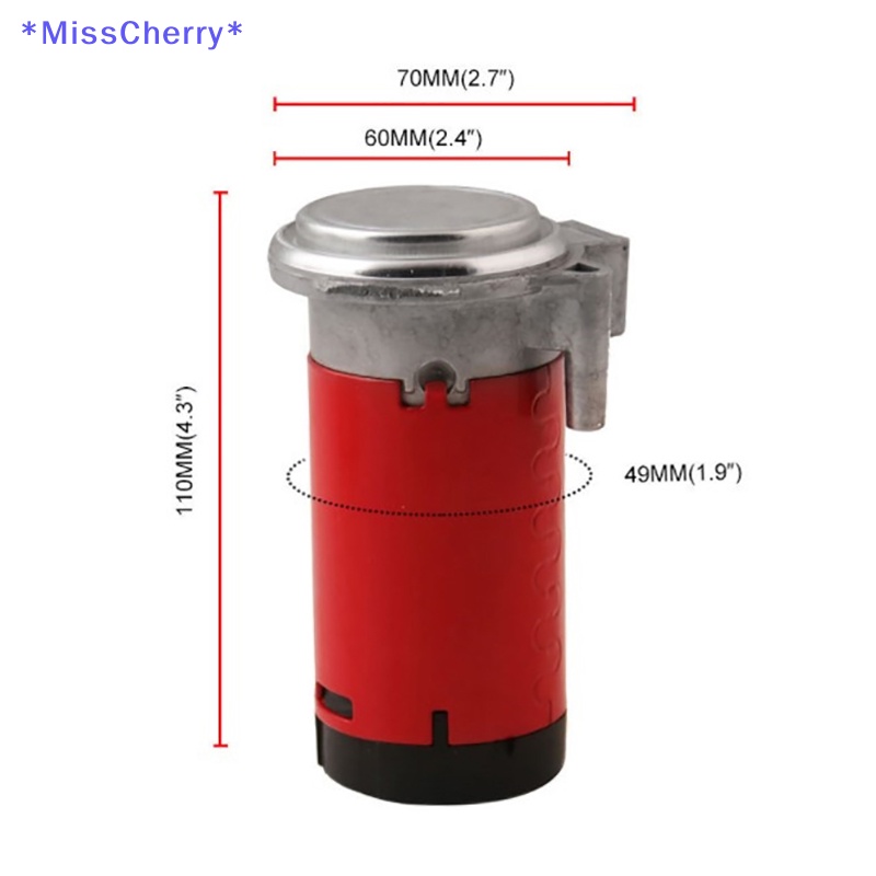 Còi Hơi Nén Khí 12V Di Động Tiện Dụng Cho Xe Hơi / Xe Tải / Xe Máy Mới