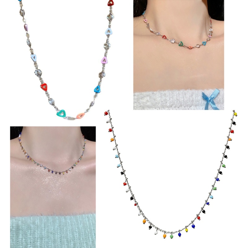 Vòng cổ Mặt Hình Trái Tim Đính Đá Zircon Thời Trang Cho Nữ