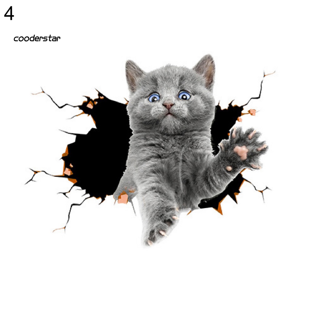 Miếng Dán Trang Trí Xe Hơi Tạo Hiệu Ứng 3D Vui Nhộn Chống Thấm Nước