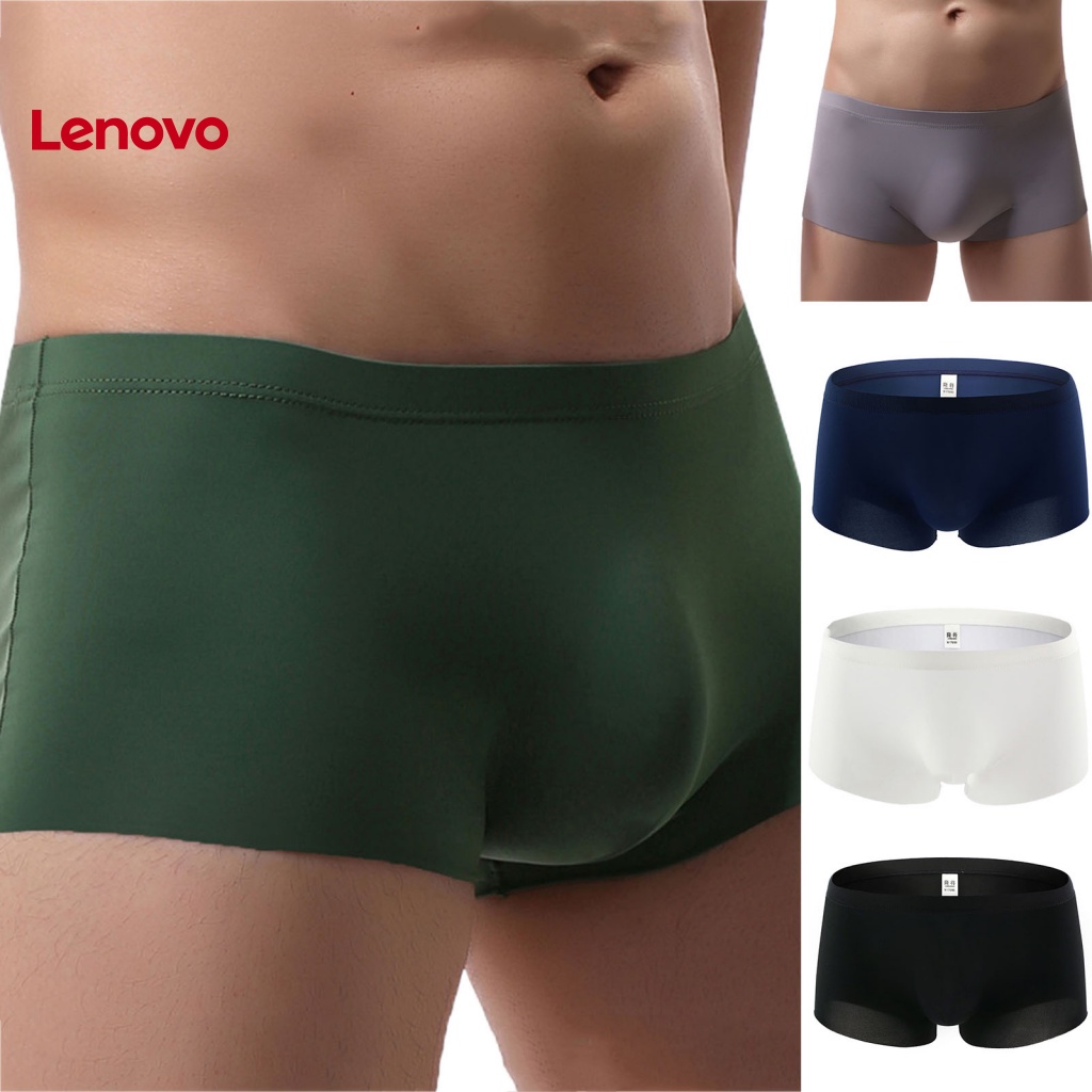 Quần Lót Boxer Lụa Không Đường May Họa Tiết Hoa Hướng Dương Cho Nam