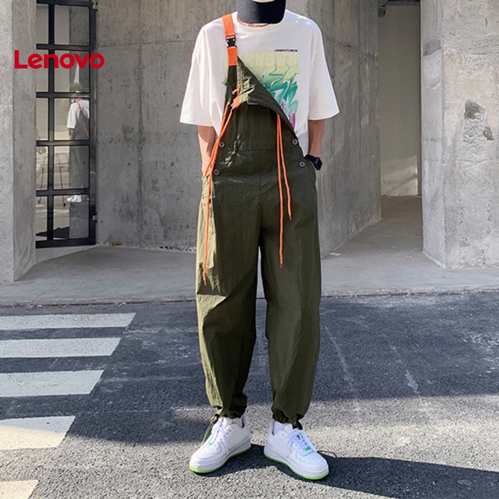 Quần Yếm Dáng Rộng Không Tay Màu Sắc Đơn Giản Cho Nam