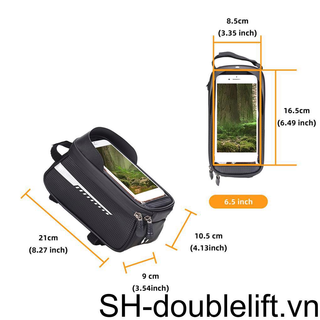 Túi Đựng Điện Thoại Chống Nắng Cảm Ứng DIY Gắn Khung Trước Xe Đạp