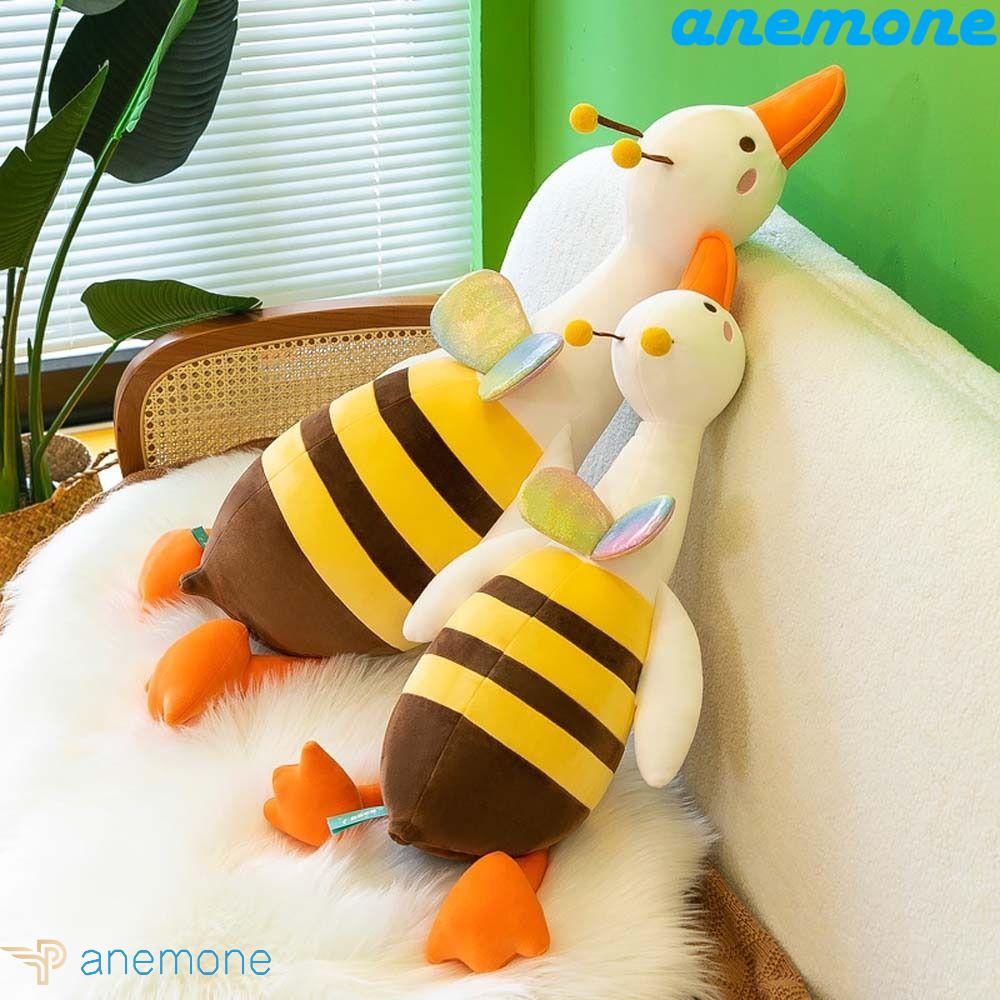 ANEMONE Ngỗng Nhồi Bông Màu Trắng Mềm Mại Trang Trí Nhà Cửa