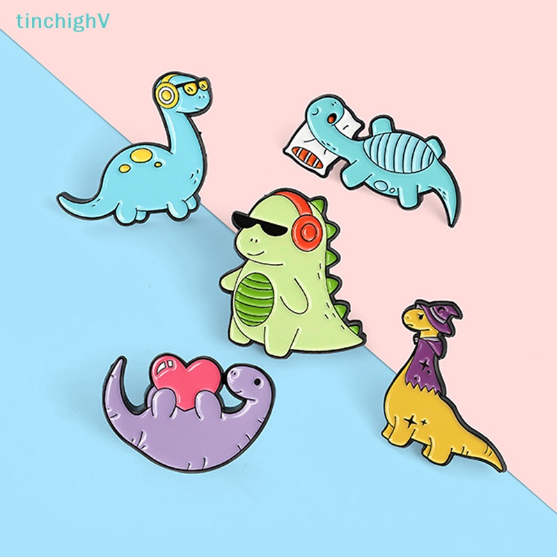 [TinchighV] Ghim Cài Áo Hình Khủng Long Hoạt Hình Dầu Thả Cổ Điển Cho Nam Và Nữ [Mới]