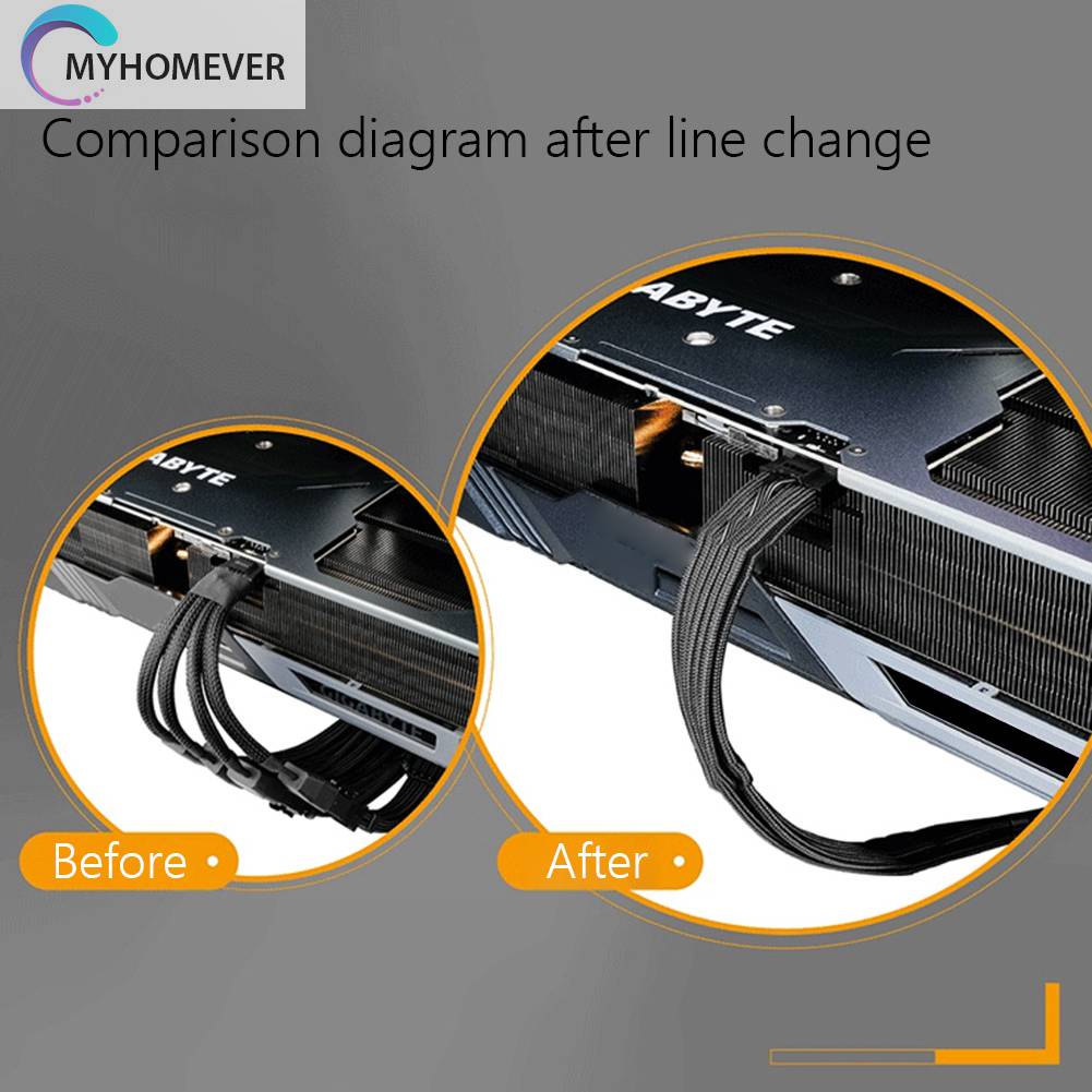 Dây Cáp Nguồn GPU 70cm 16pin (12 + 4) 12VHPWR 16AWG Cho RTX 3090Ti 4070Ti 4080 4090